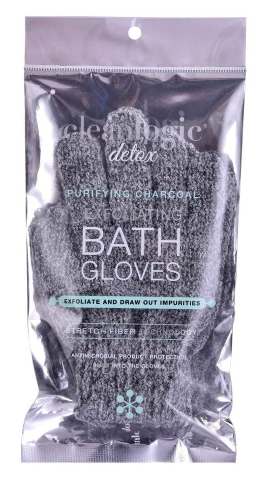 Cleanlogic Detox Charcoal Exfoliating Bath Glove 1c