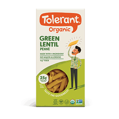 Tolerant Pasta Penne Lentil Green GF OG 8o