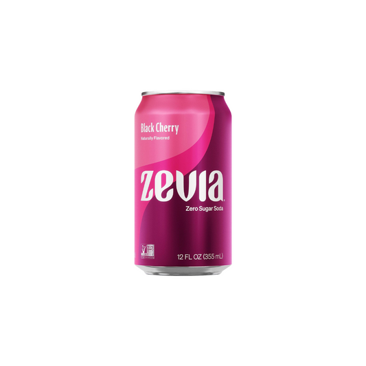 Zevia Black Cherry Soda with Stevia 12oz