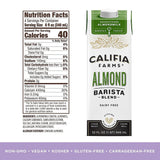 Califia Farms Unsweetened Almondmilk Barista Blend 32oz