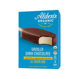 Alden's Organic Vanilla Dark Chocolate Ice Cream bar 3c