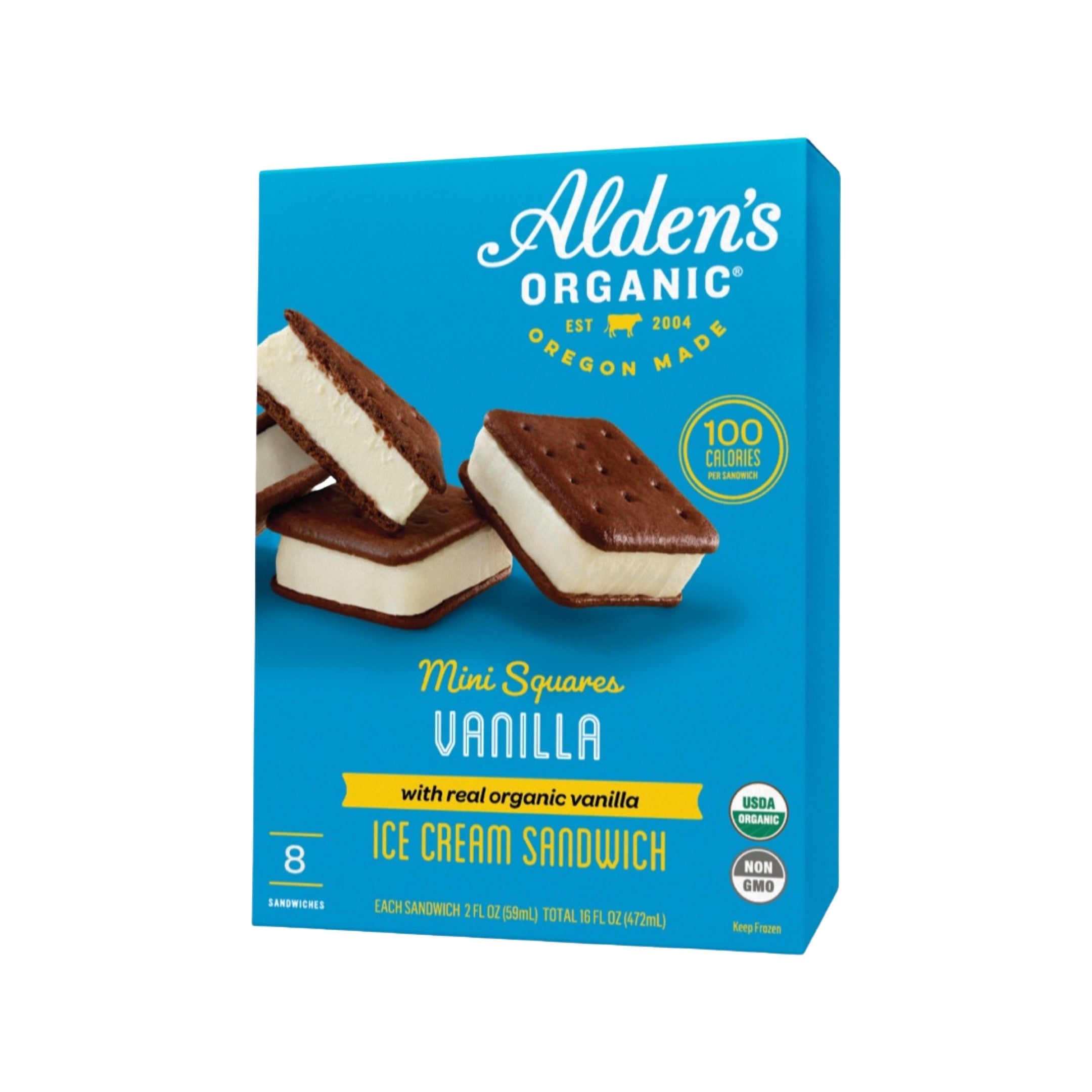 Alden's Organic Vanilla Mini Sandwiches 8 c